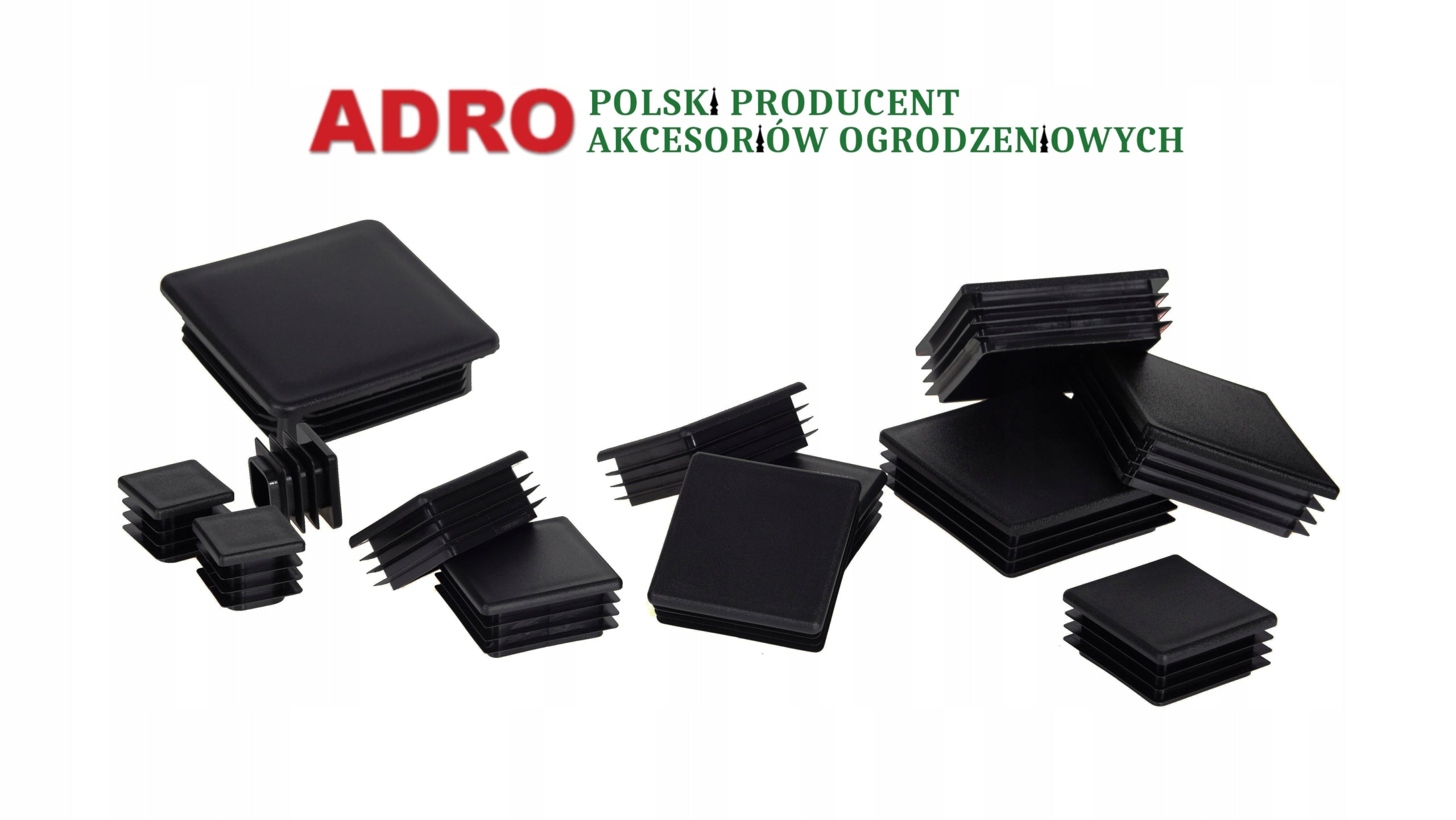 Plastic cap for posts profile 40x40 black - 50 pieces Brand Adro