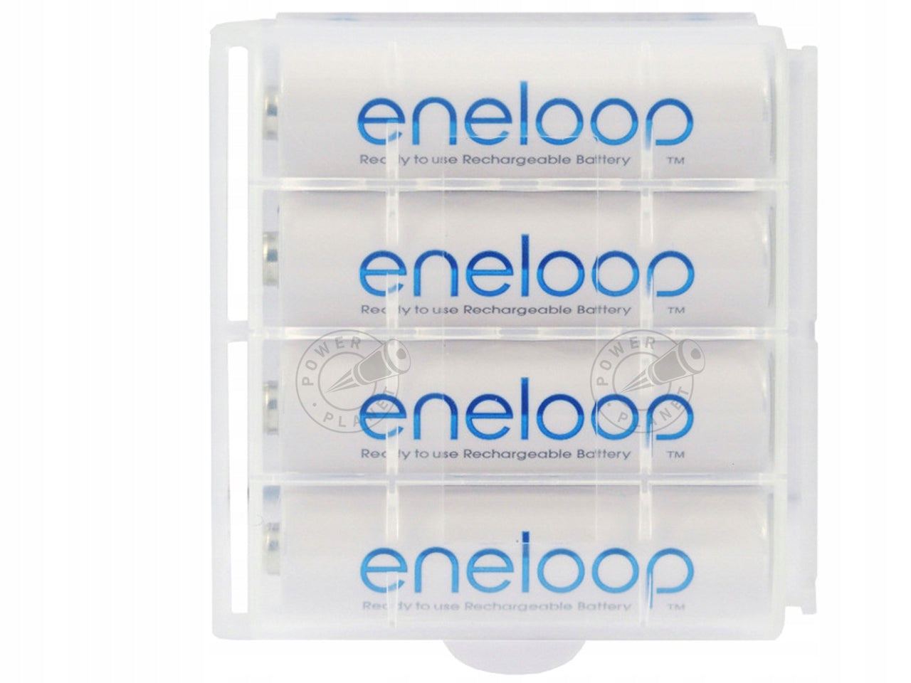 Plastic case / box for 4 AA R6 batteries - hard Manufacturer Xrec