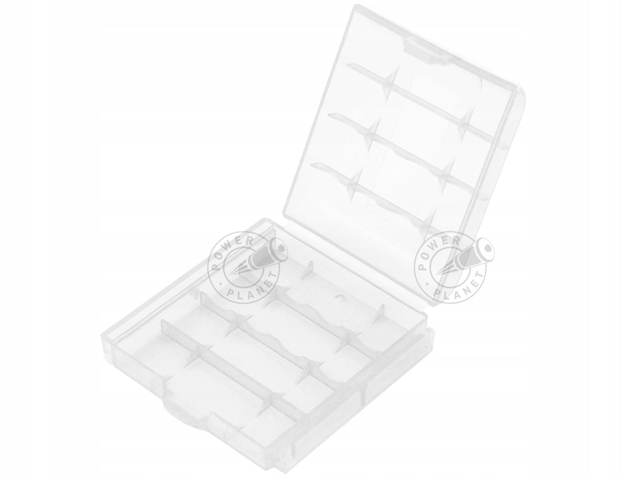 Plastic case / box for 4 AA R6 batteries - hard Model AA_box
