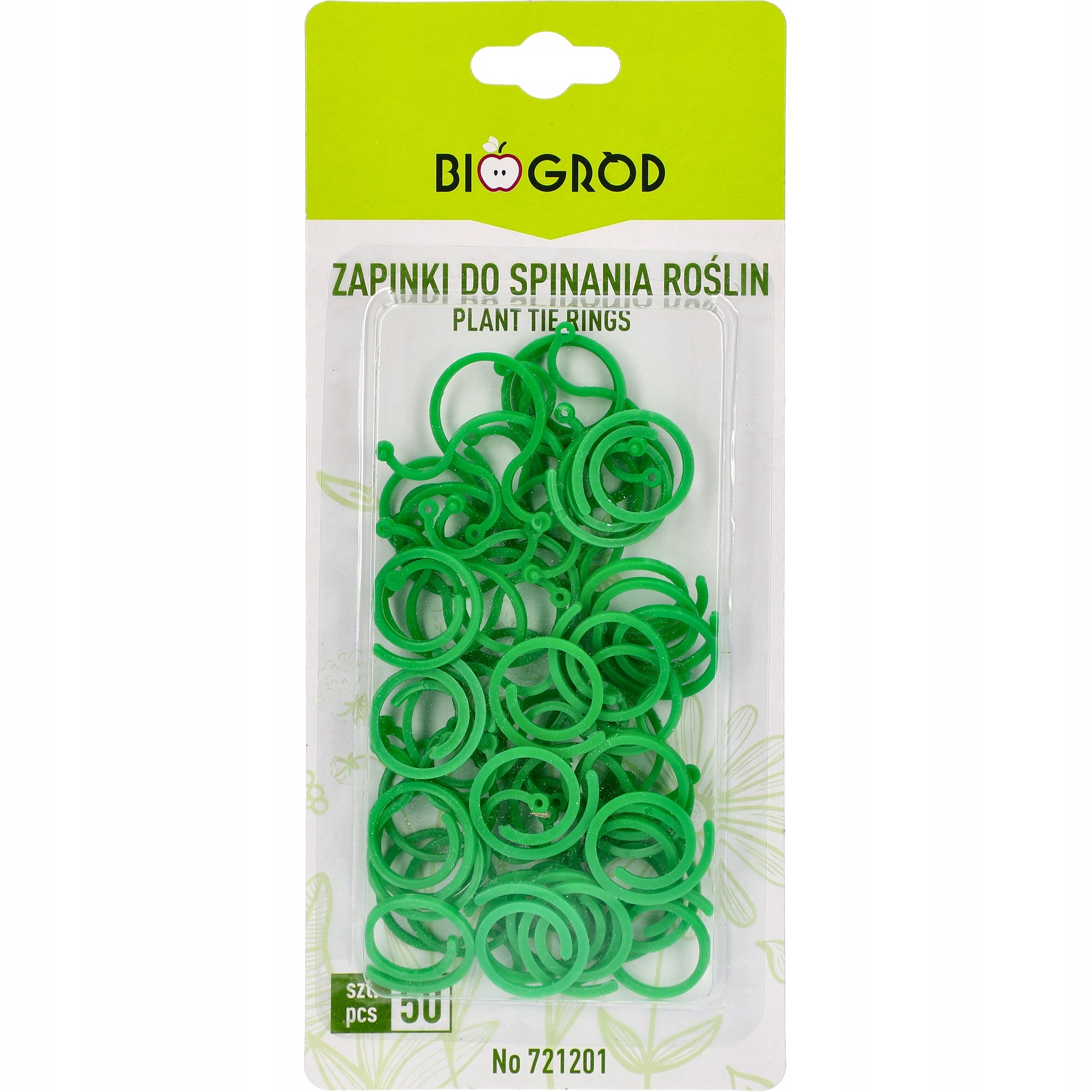 Plastic clasps for fastening plants, mix of 50 clamps Brand Browin