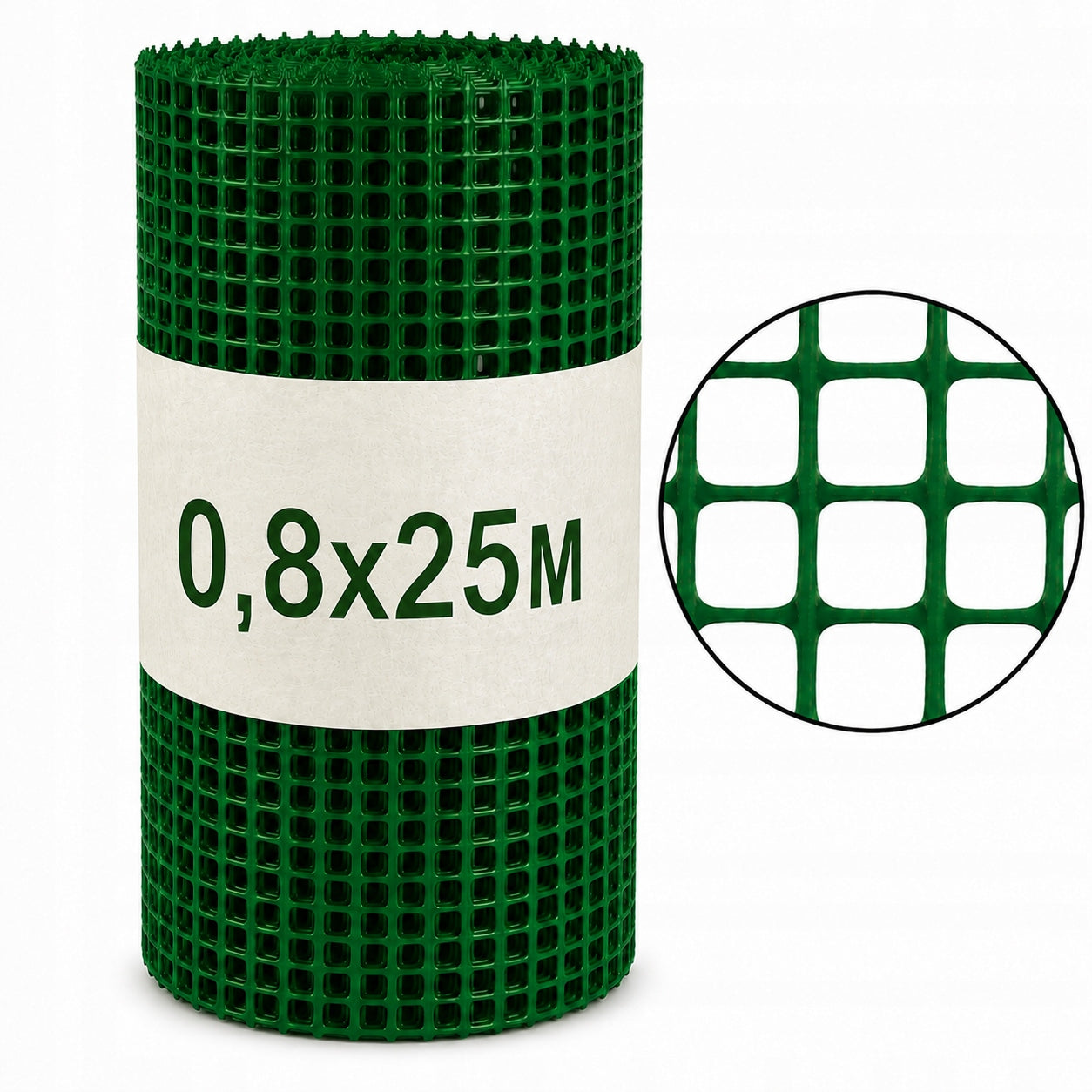 Plastic discount net GREEN 80cmx25m strong garden net 0,8x25m