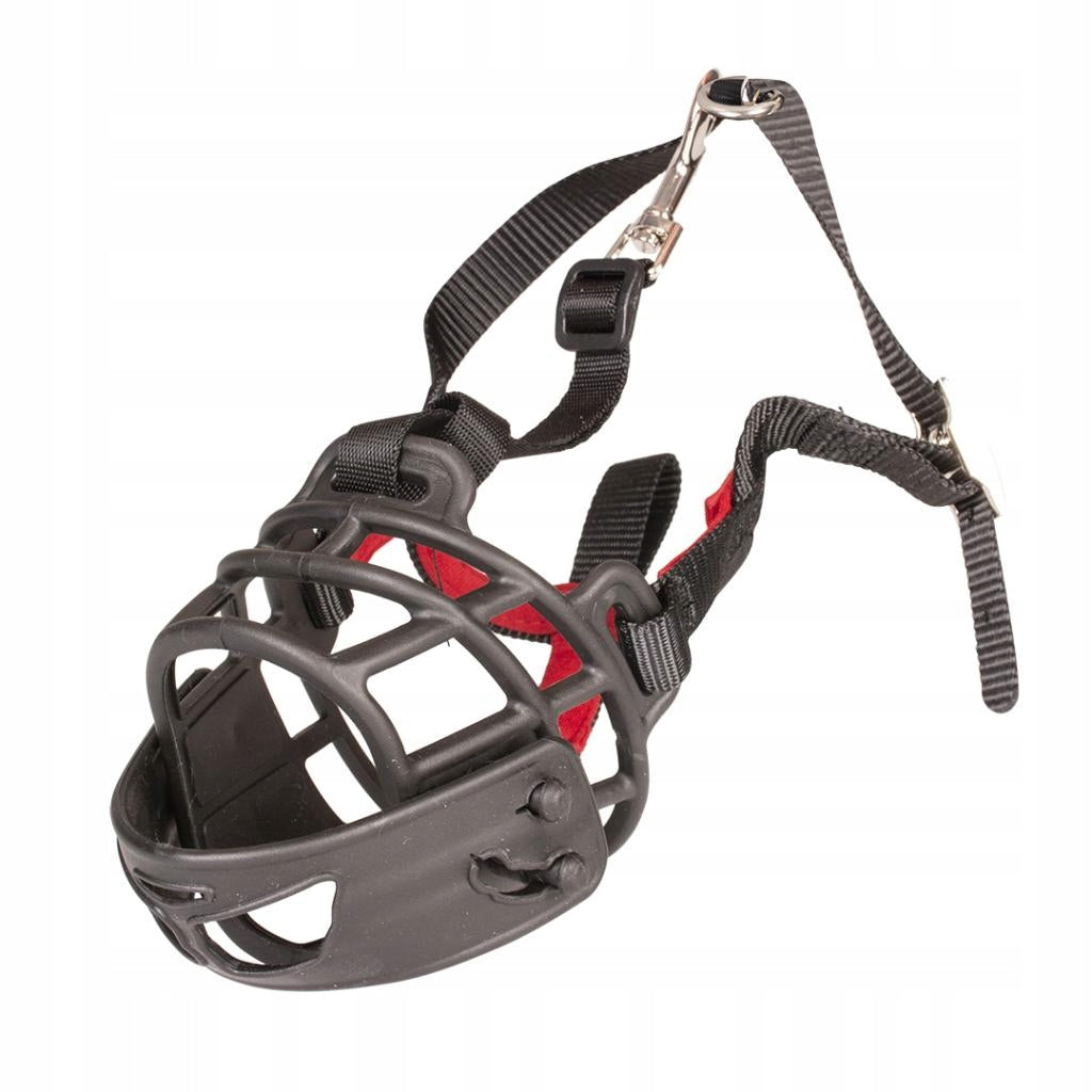Plastic dog muzzle Duvo+ soft lightweight adjustable L