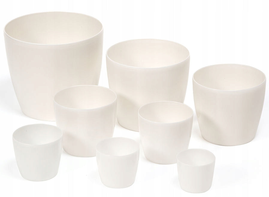 Plastic flowerpot cover MAGNOLIA 135 mm black Brand Lamela