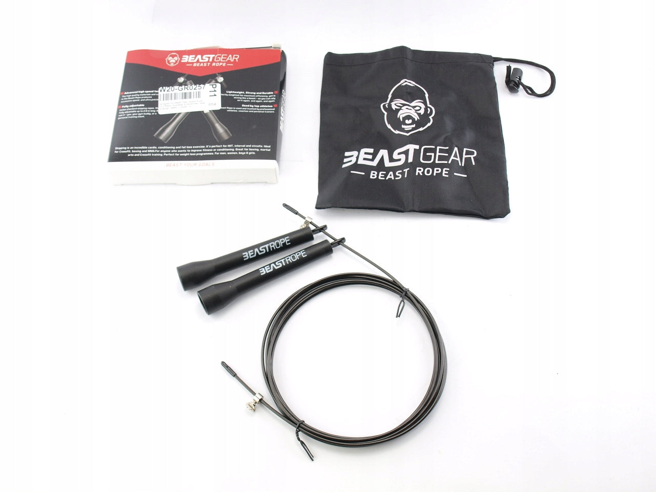 Plastic jump rope Beast Gear 280 cm black Manufacturer code 5903456435677