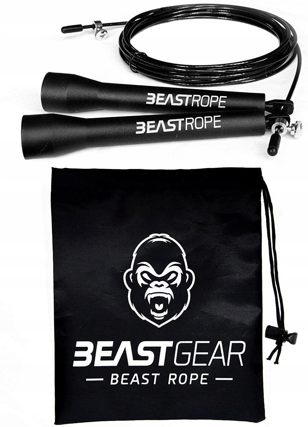 Plastic jump rope Beast Gear 280 cm black