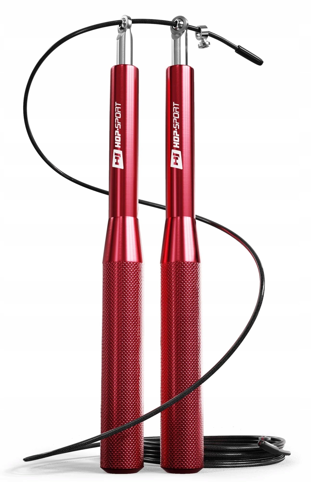 Plastic jump rope with bearing adjustable Hop-Sport 300 cm