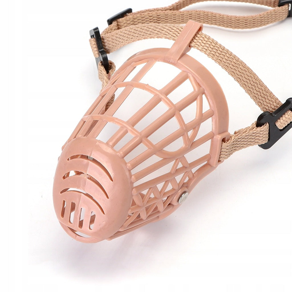 Plastic muzzle basket for dog Nobleza size M beige Brand Nobleza