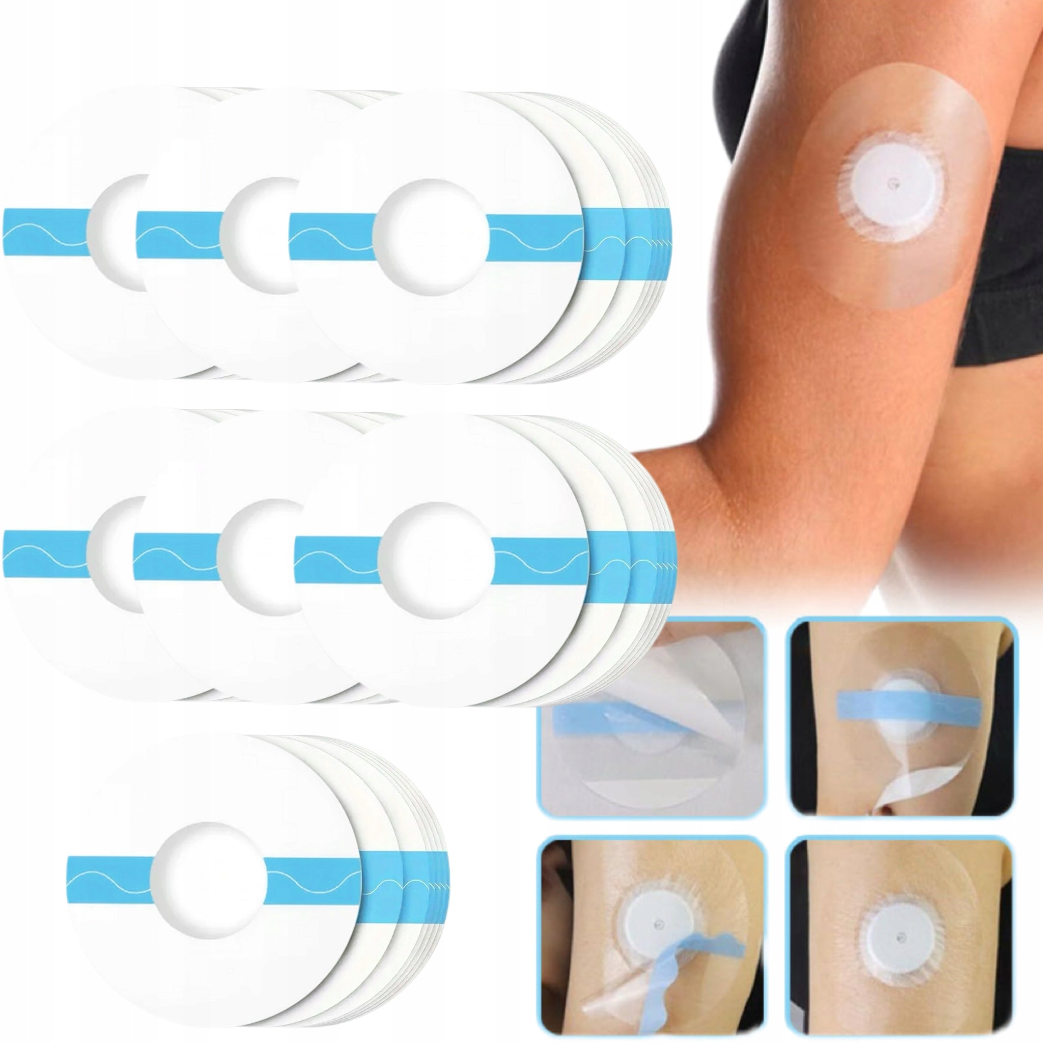 Plastry ochronne kompatybilne z Libre 40 szt PU 9cm Medical device no