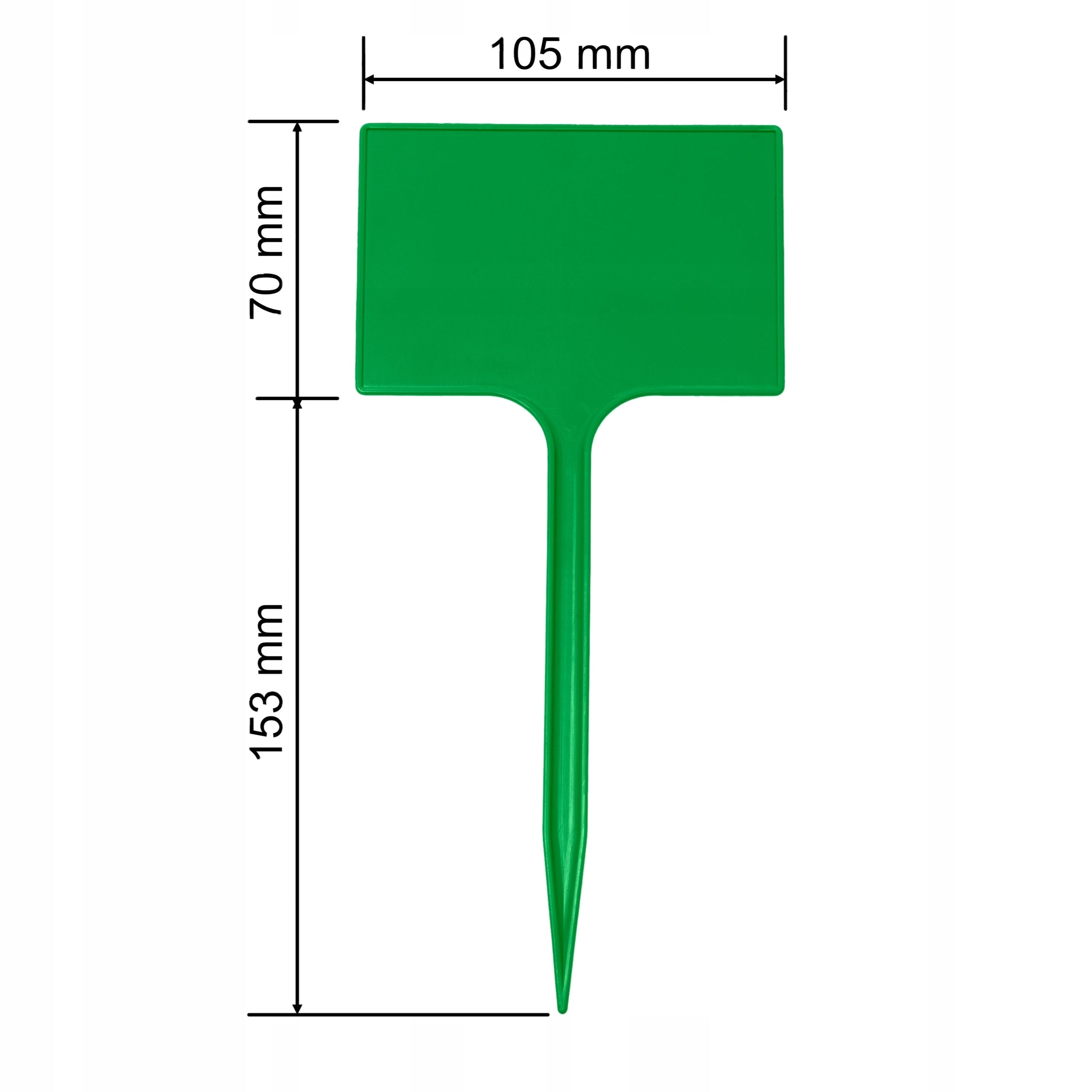 Plates Plant labels 7x10,5cm VEGETABLE FLOWERS for DESCRIPTION Green Brand no brand