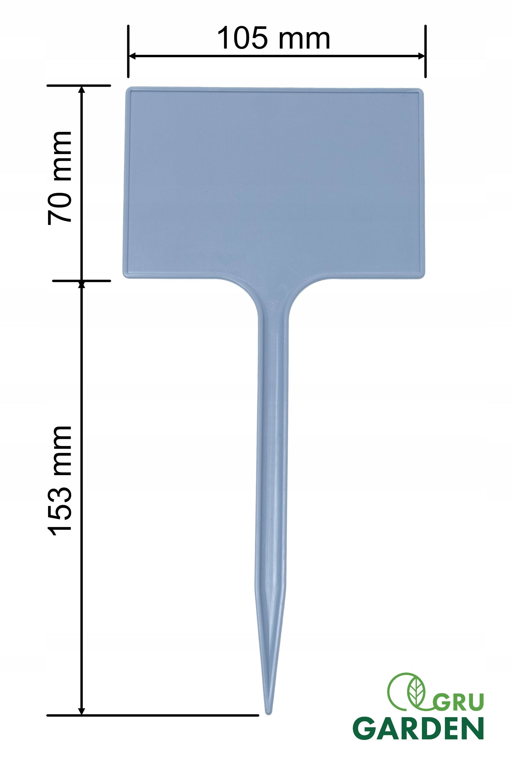 Plates Plant labels 7x10,5cm VEGETABLE FLOWERS for DESCRIPTION Grey Kind standing