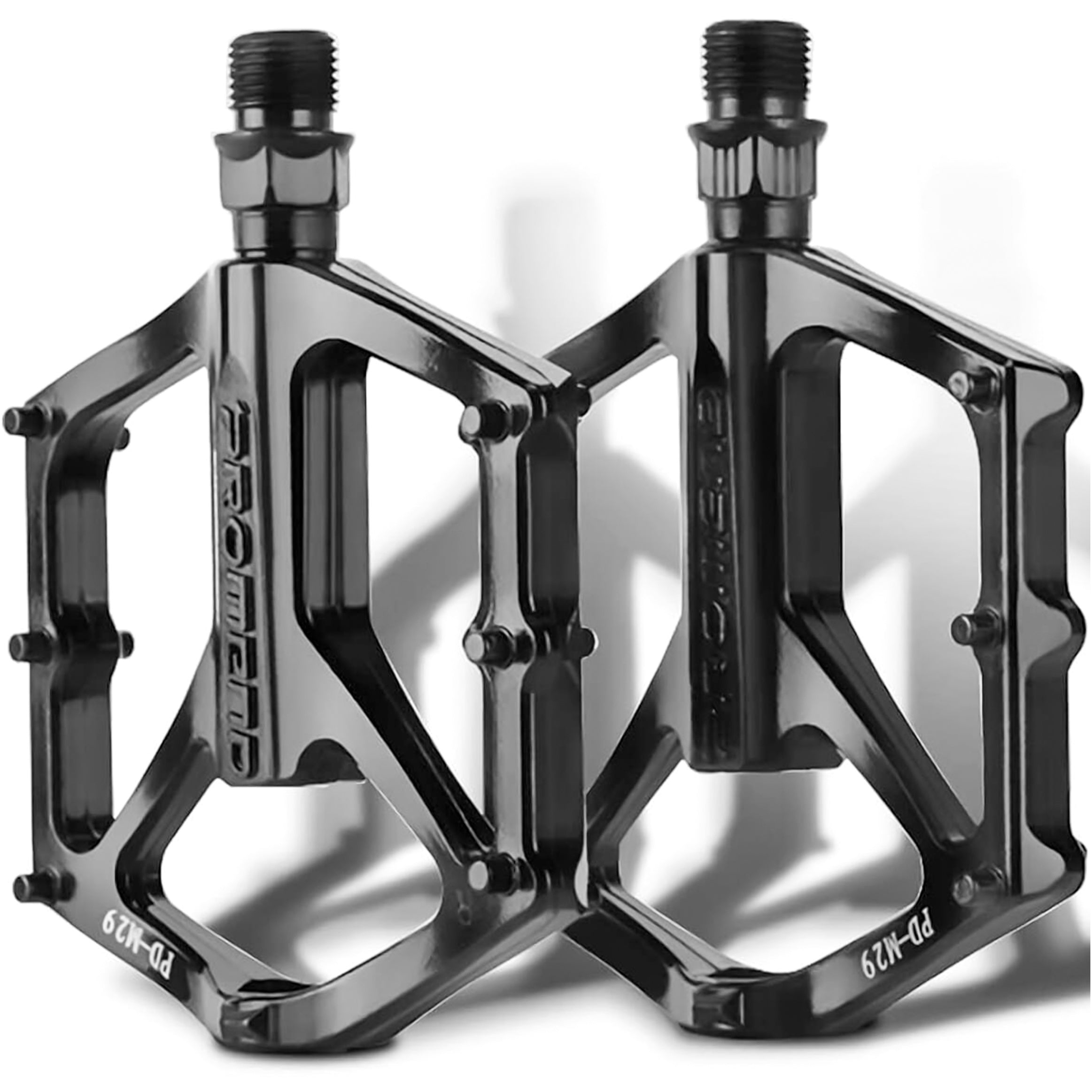 Platform Bike Pedals for MTB Bike Trekking Aluminum Black Lightweight Packaging status original