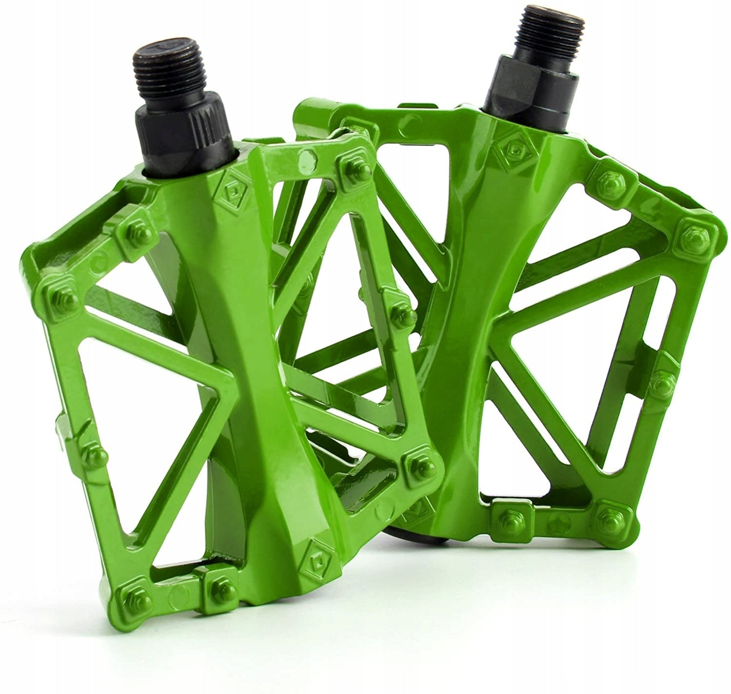 Platform Pedals Aluminum MTB GREEN