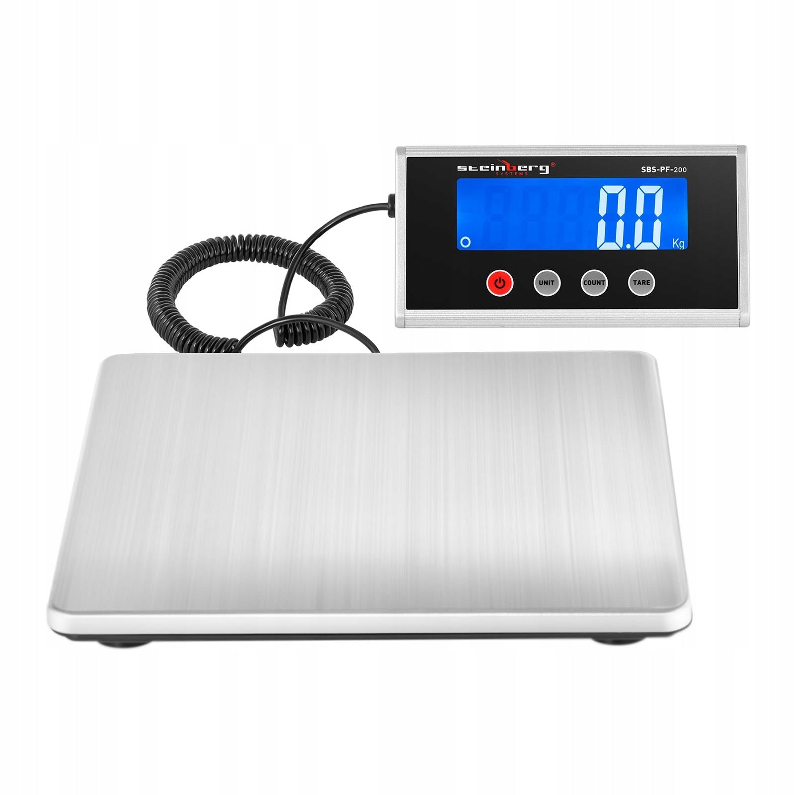 Platform mail scale 275x275 mm 200 kg/100 g power supply batteries Brand Steinberg Systems