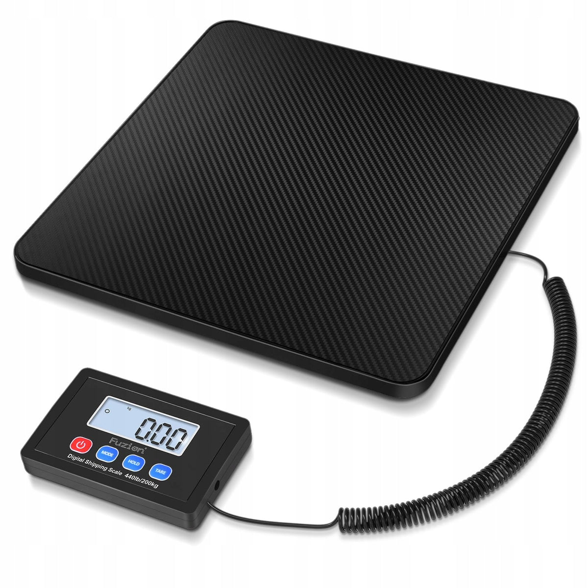 Platform scale for parcels 200kg 10g function hold tara screen Packaging status original