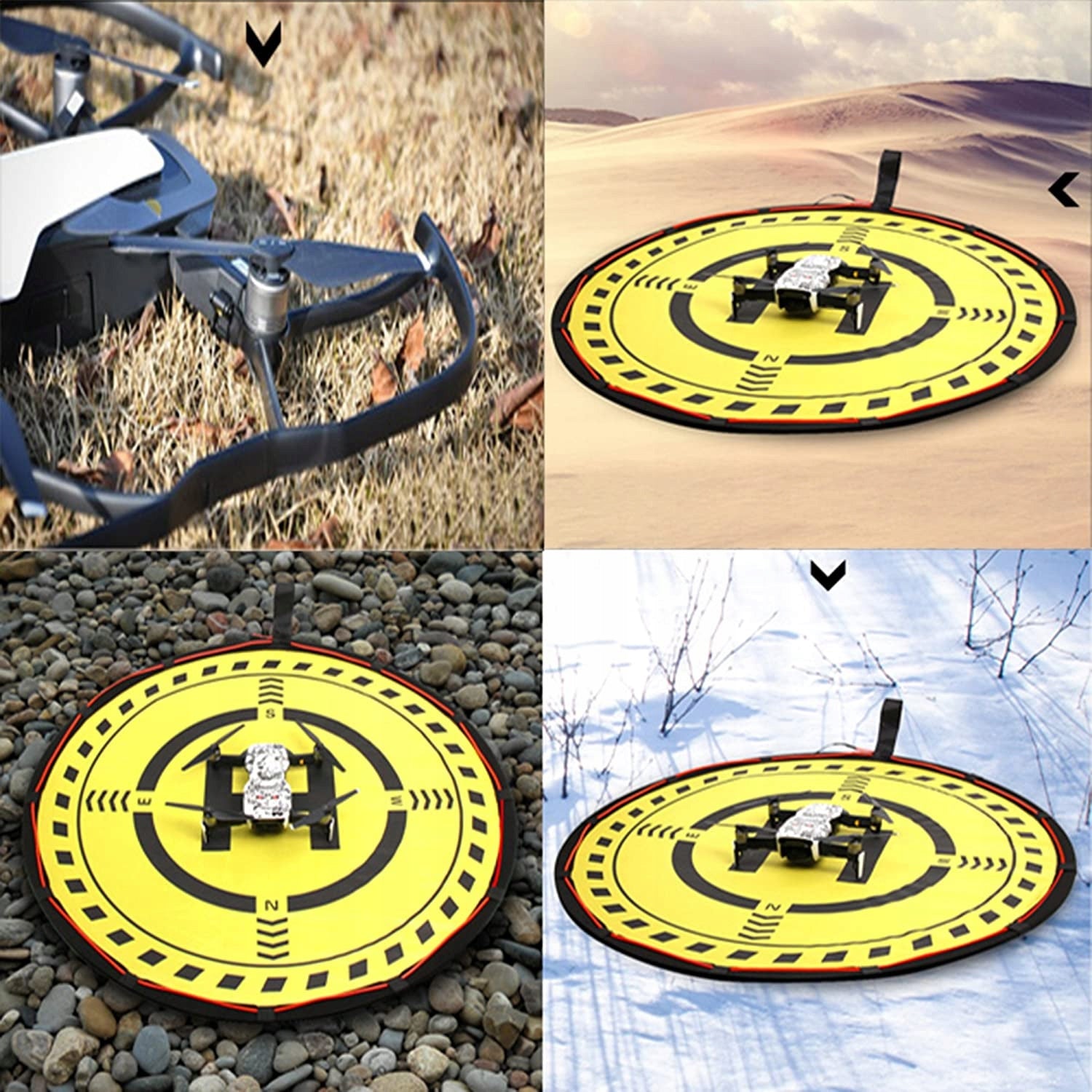 Drohnen-Landeplatz mit LED-Licht, 70 cm Landeplatz für DJI Mavic 3/Mini 2/Mini 3 PRO/Mini SE/Air 2S/Mavic Mini/Air 2/PRO/Spark/Phantom 3/4 FIMI X8SE 