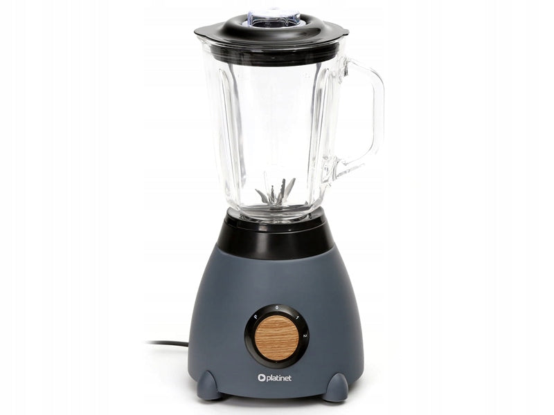 Platinet BLENDER Velvet CUP glass 1.5L 500W Model VELVET WOODEN GRAY