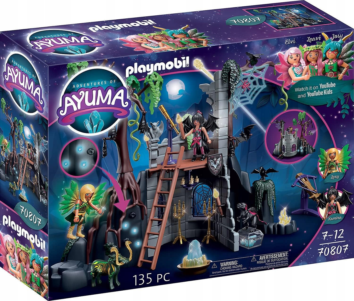 70807 PLAYMOBIL® Adventures of Ayuma, Šikšnosparnių fėjos griuvėsiai