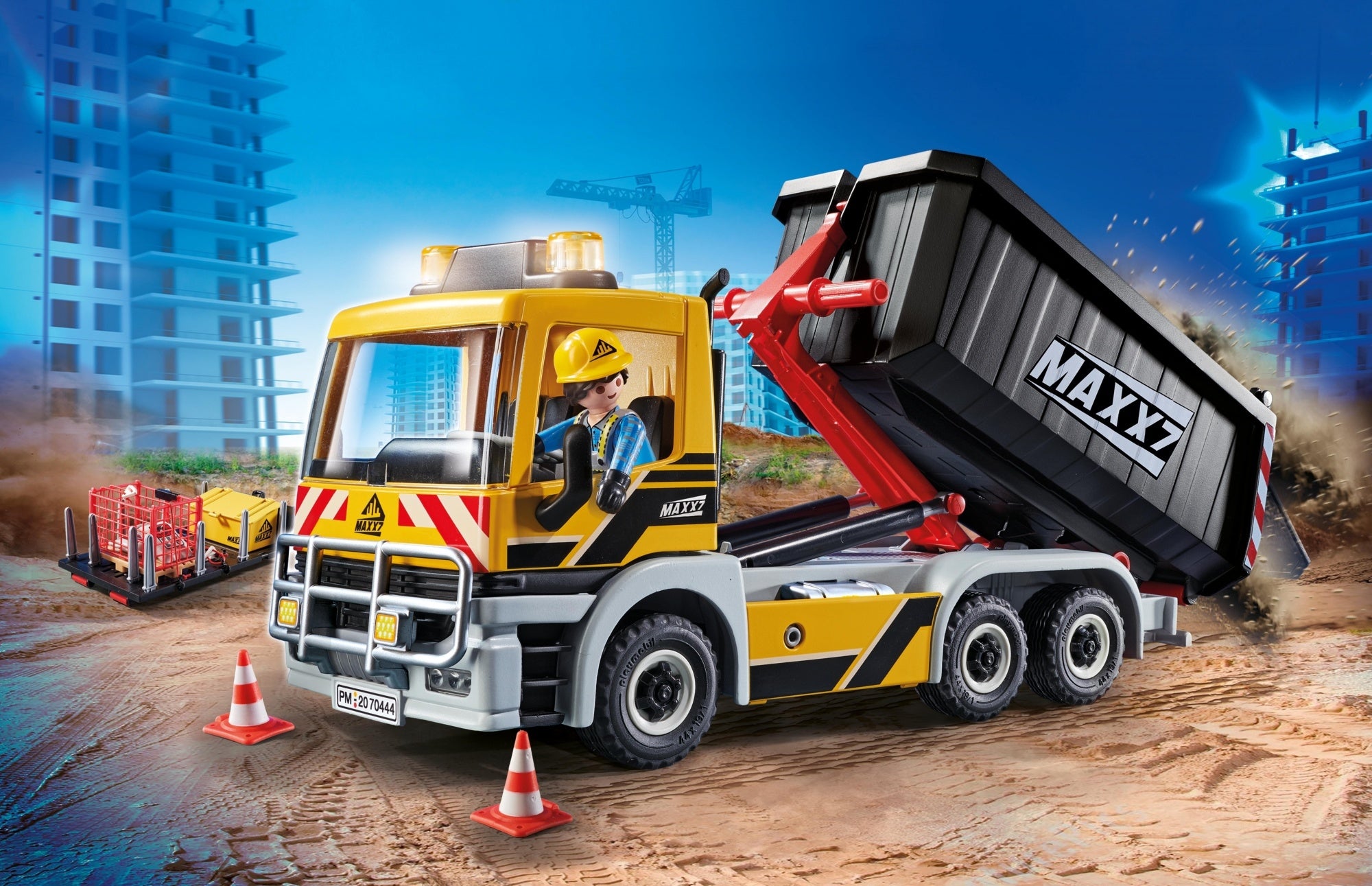 70444 PLAYMOBIL® City Action, Sunkvežimis su keičiamu kėbulu