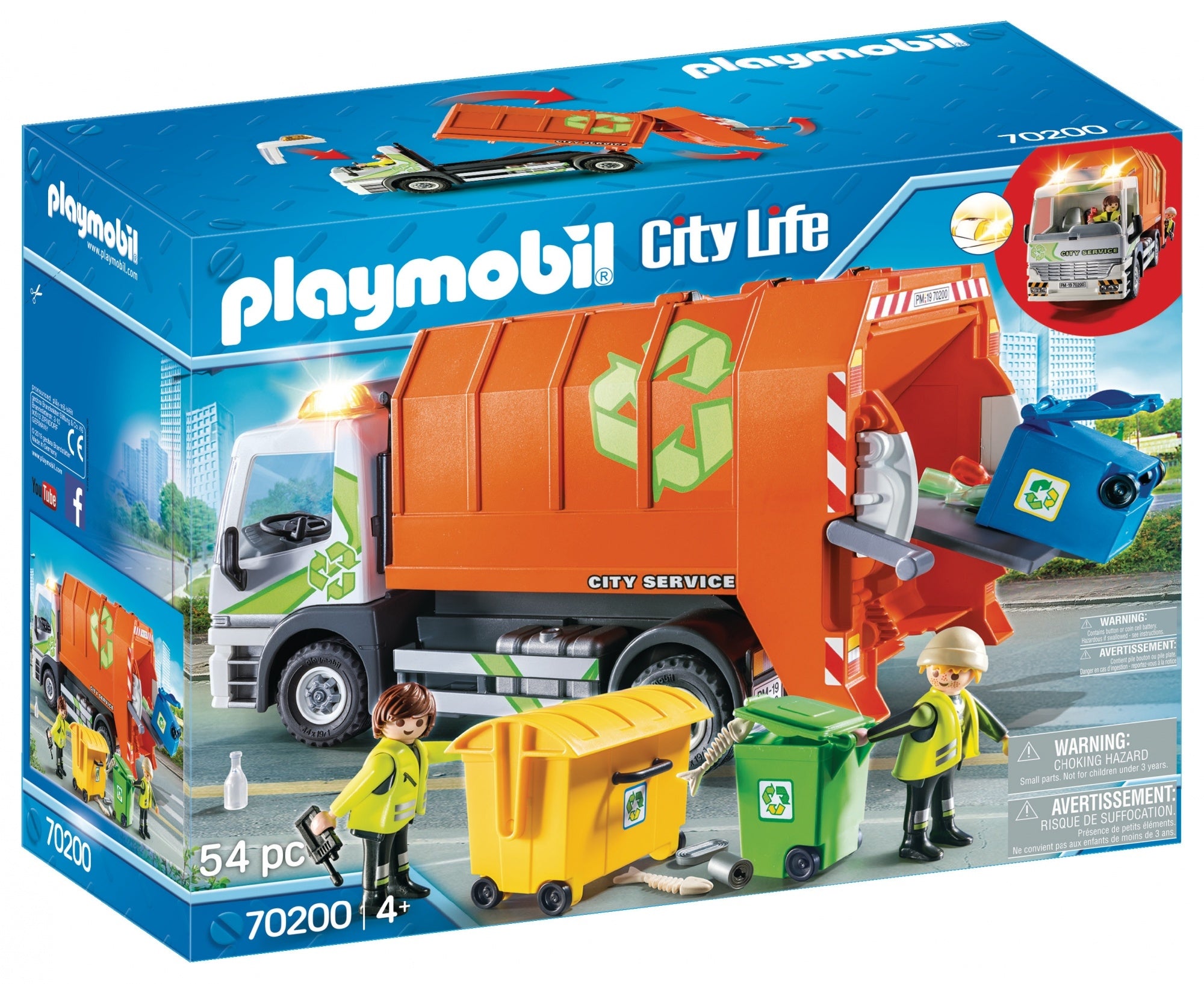 70200 PLAYMOBIL® City Life Šiukšliavežis