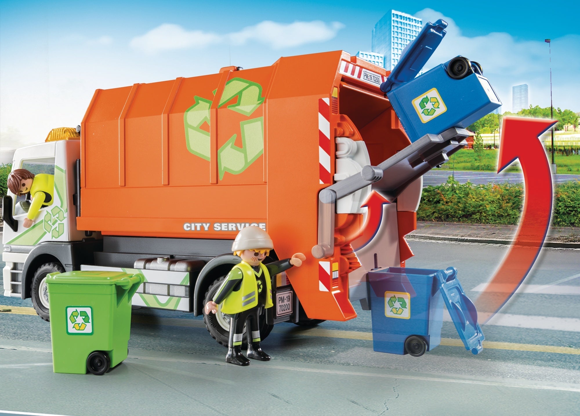 70200 PLAYMOBIL® City Life Šiukšliavežis