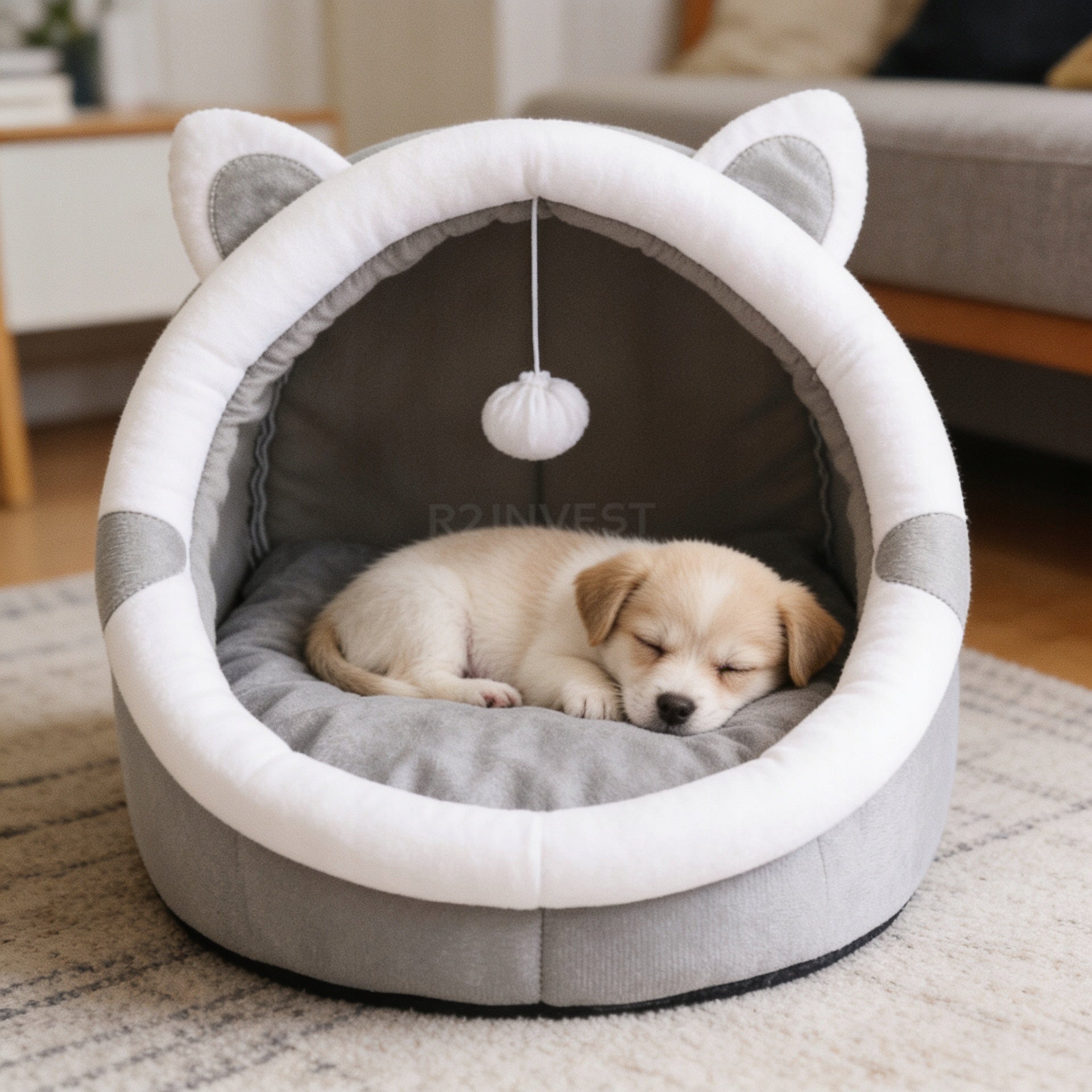 Playpen Bed Dog Booth Soft Plush With Toy Large XL Packaging status original