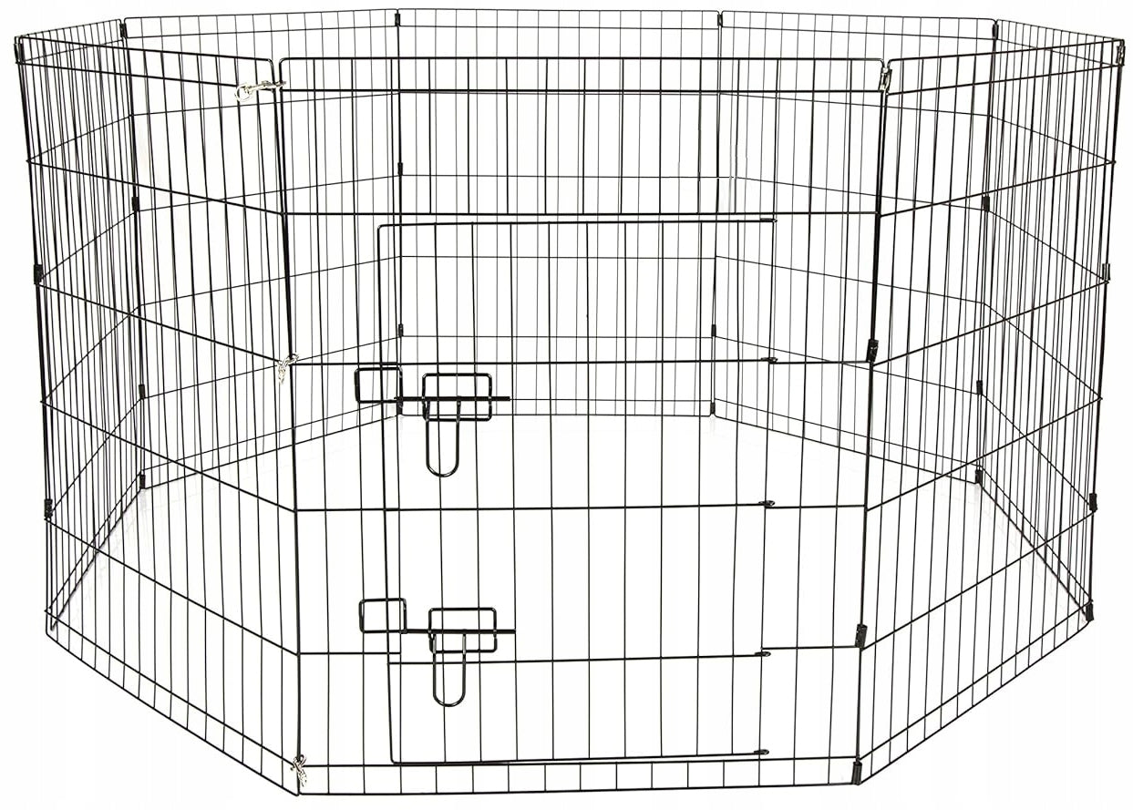 Playpen Cage Folding For Dog Puppies Rabbit Pig 160x76cm L Product width 160 cm