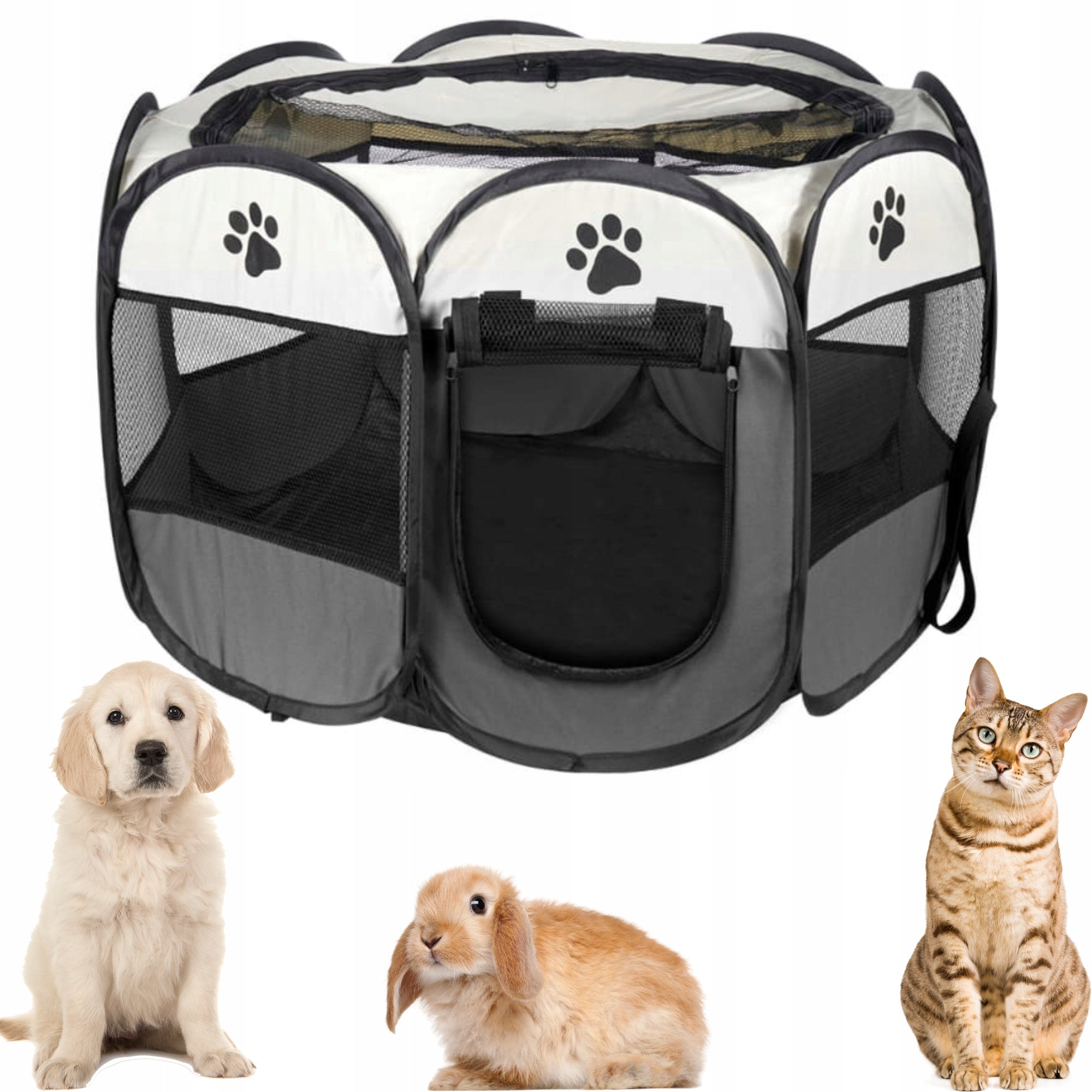 Playpen Folding Lightweight XXXL For Dog Cat Rabbit Puppies Pet Bed