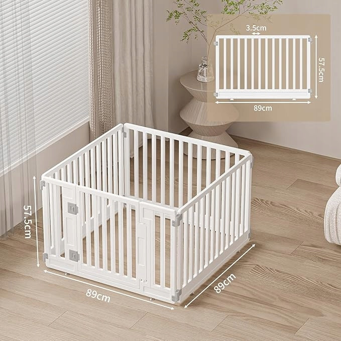 Playpen For Puppies Gupamiga Folding Runway With Doors White 89x89x58cm Manufacturer code 07445035623603
