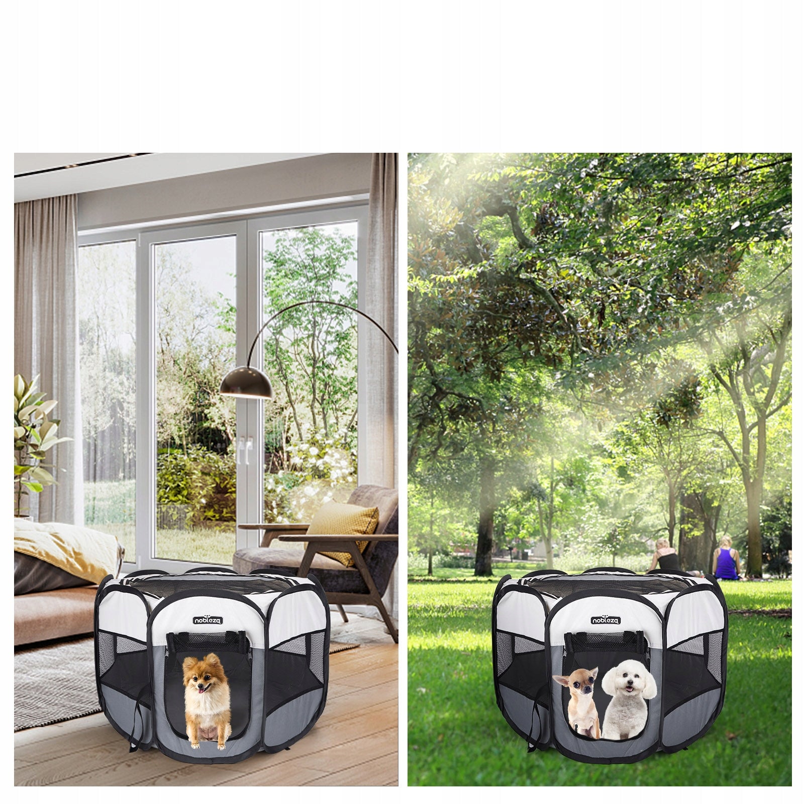 Playpen Large Portable Folding For Dog Cat Animal Bed 125X125X58 cm Brand Nobleza