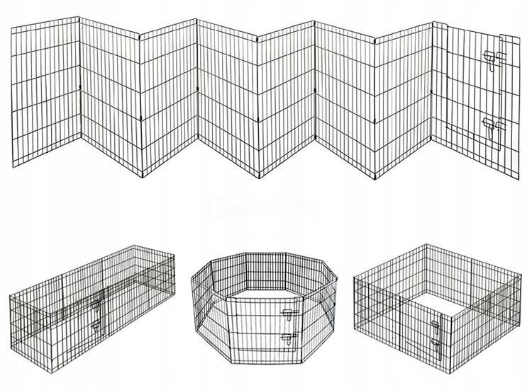 Playpen Modular Cage For Dog Cat Rabbit Catwalk Farm Folding 61X61 cm Brand no brand