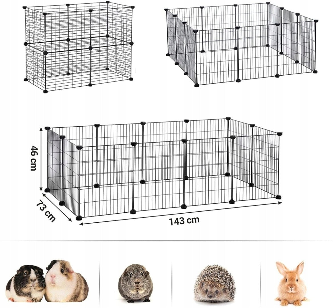 Playpen Modular Pet Farm Puppies Rodent Hamster Pig Rabbit Length 104 cm