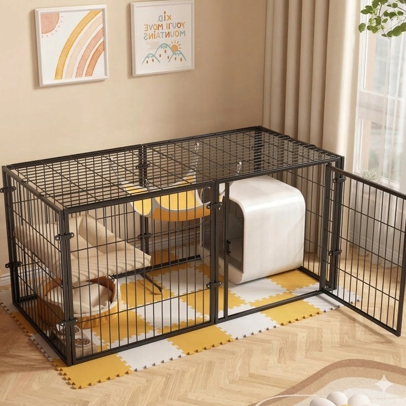 Playpen Rabbit Dog Cage Cat Puppies Home Modular Metal Catwalk Product width 120 cm