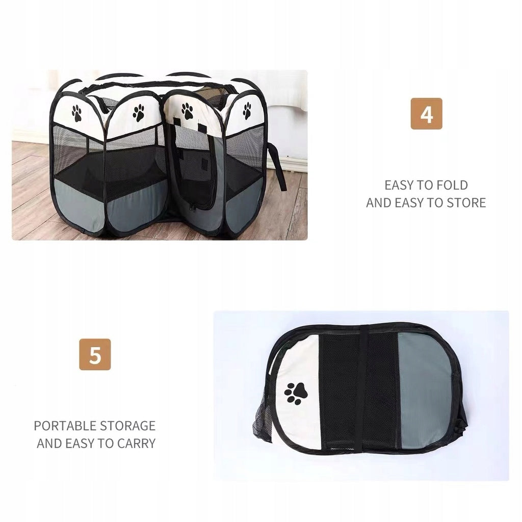 Playpen bed cat dog cage 81x81x58 transporter folding dog house Trade name SKŁADANY PRZENOŚNY PODRÓŻNY DLA PSA KOTA KRÓLIKA