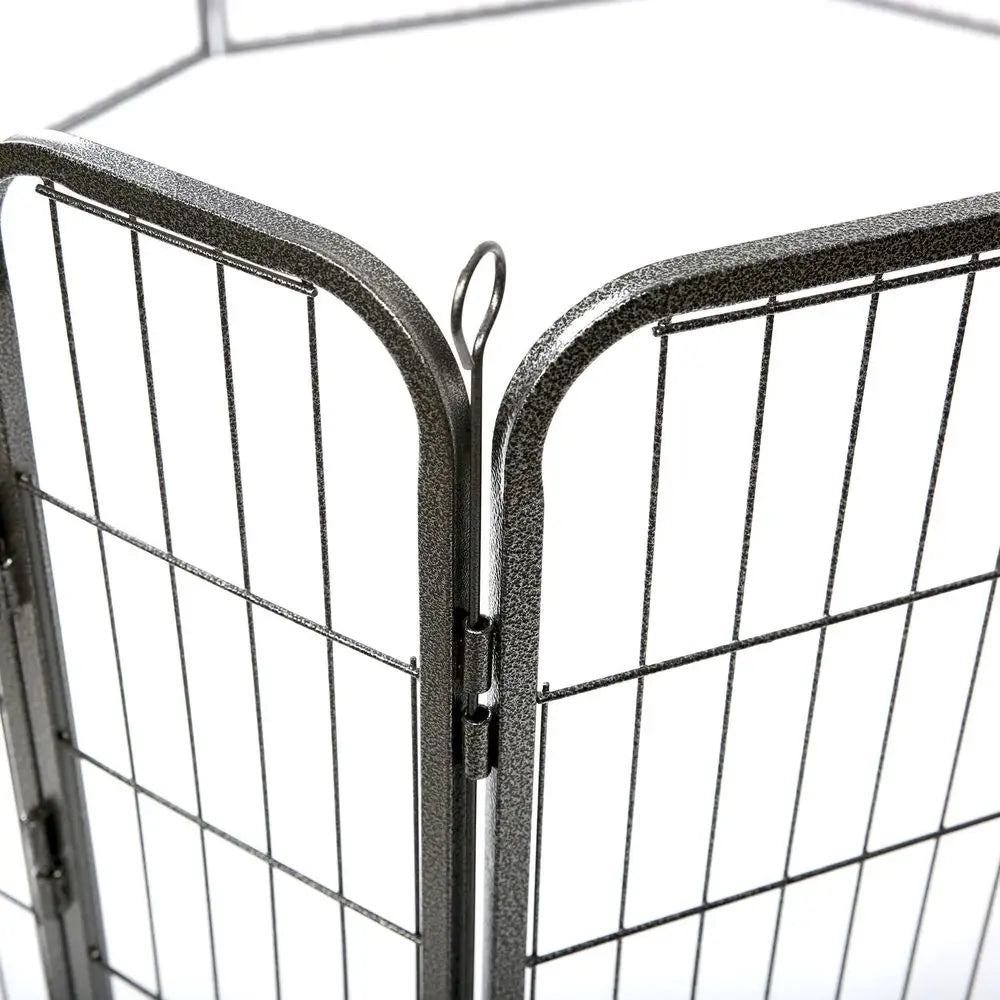 Playpen for Dog Puppies Animal Farm Cage Metal Catwalk 80x80cm Kind playpen