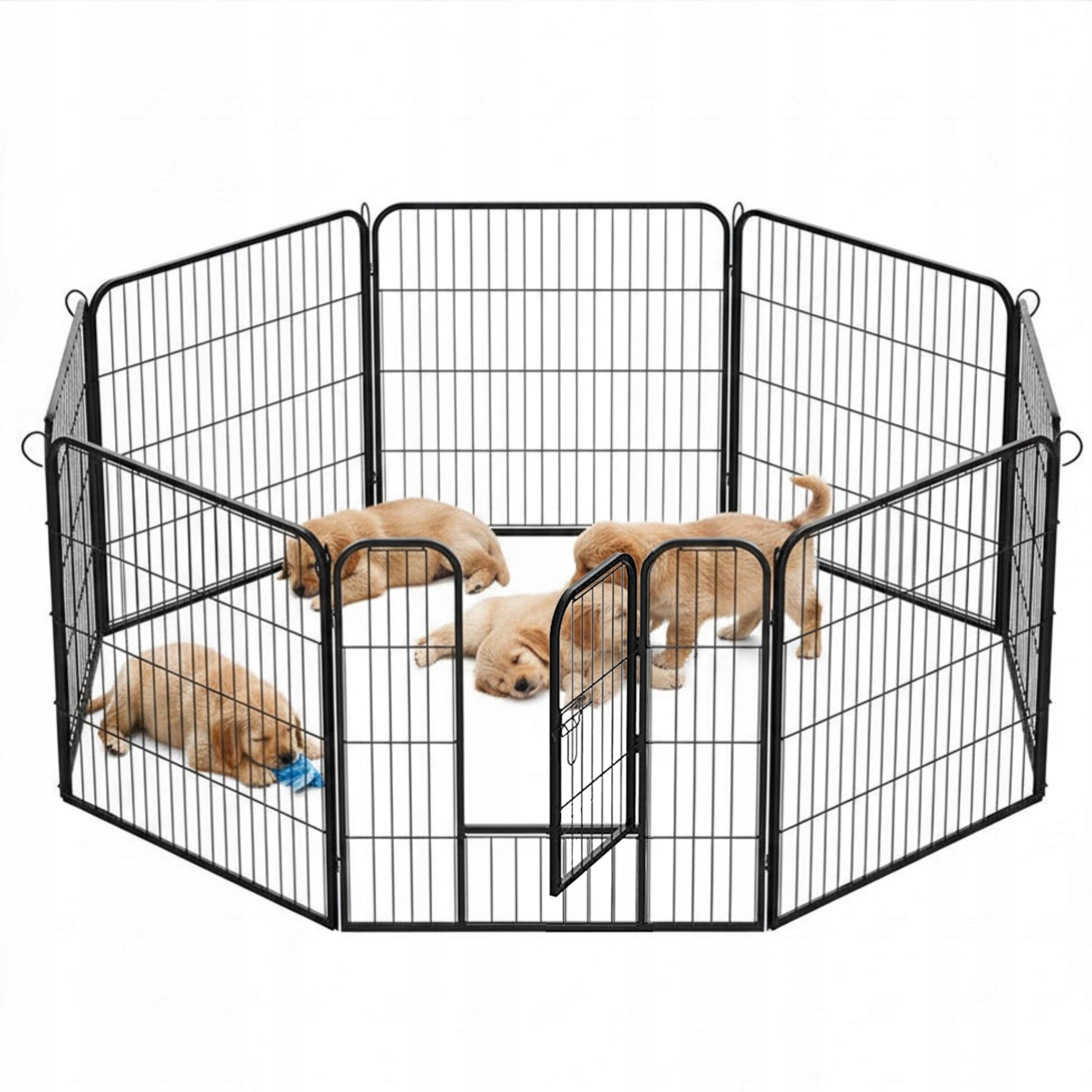Playpen for Dog Puppies Animal Farm Cage Metal Catwalk 80x80cm