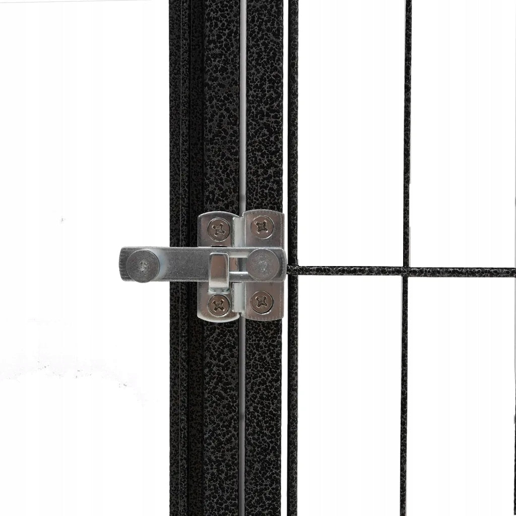 Playpen for dog, 4 panels, black, 100x50 cm, steel Trade name 171795