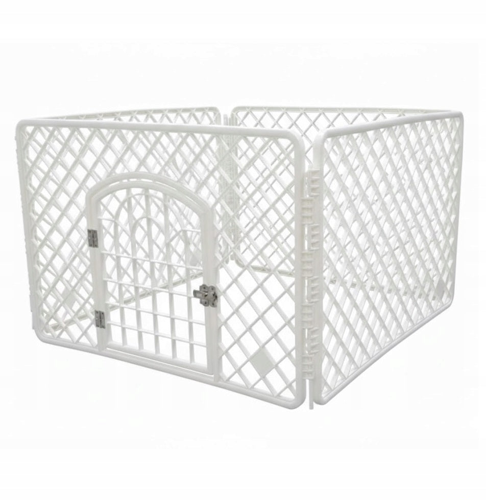 Playpen for puppies Dog enclosure WHITE (I220) Trade name Kojec dla psa I220