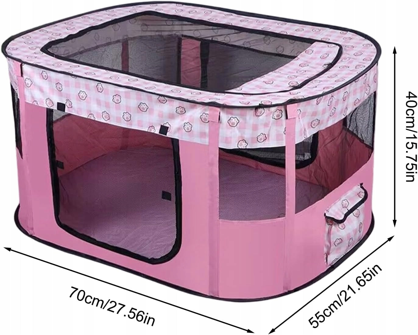Playpen for puppies folding 70x55x40 cm EUBSWA Manufacturer code B0FM3P9TRC