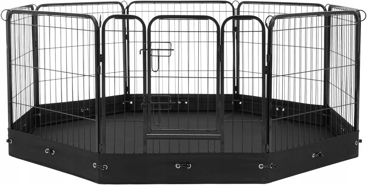 Playpen for puppies with 8 panels - Steel - 60 x Ø 210 Trade name MaxxPet