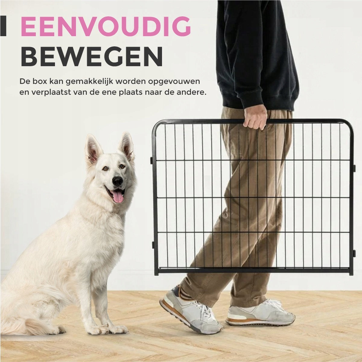Playpen for puppy MaxxPet steel - 60 cm x 80 cm Kind playpen