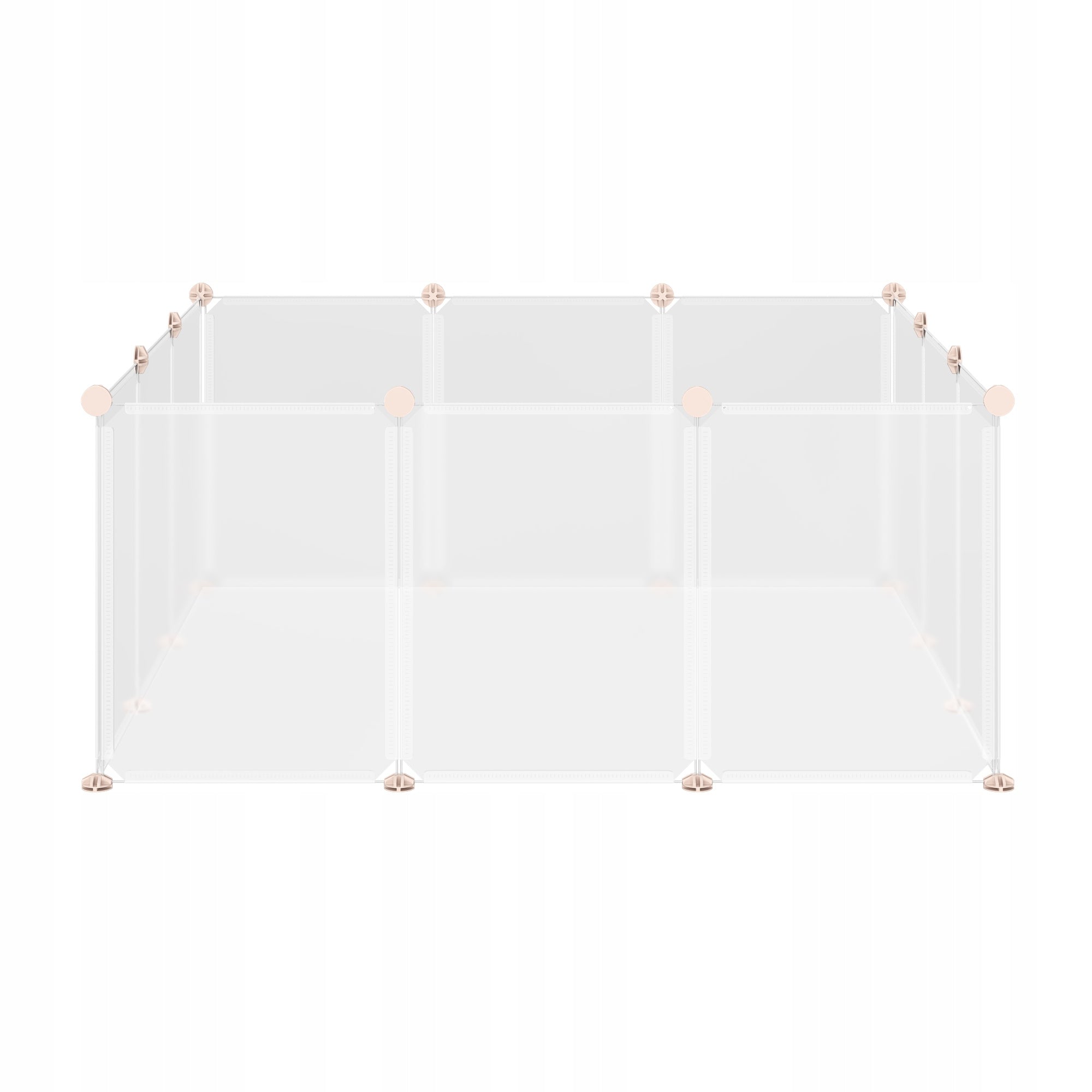 Playpen metal PawHut medium dog 105 x 105 x 45 cm Material of manufacture metal