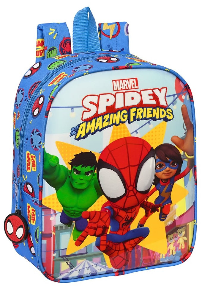 Rucksack Spiderman Team up, blau, 22 x 27 x 10 cm 
