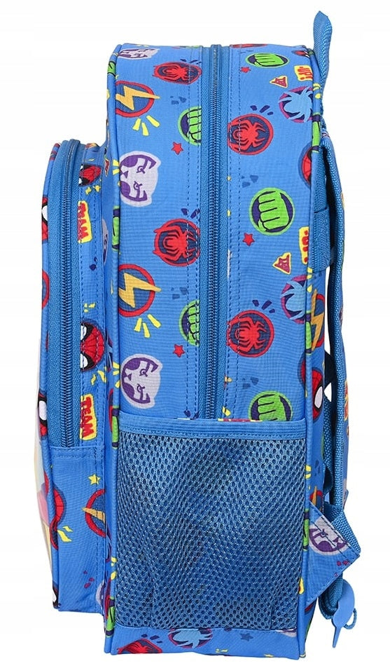 Rucksack Spiderman Team up, blau, 26 x 34 x 11 cm 