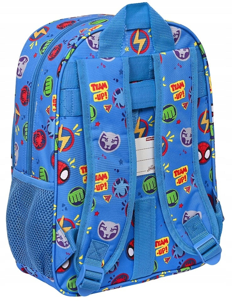 Rucksack Spiderman Team up, blau, 26 x 34 x 11 cm 