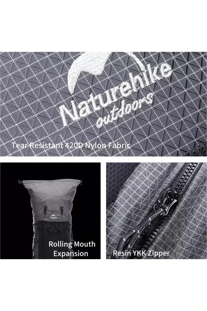 Touristenrucksack Naturehike Rock 40l+5l, schwarz 