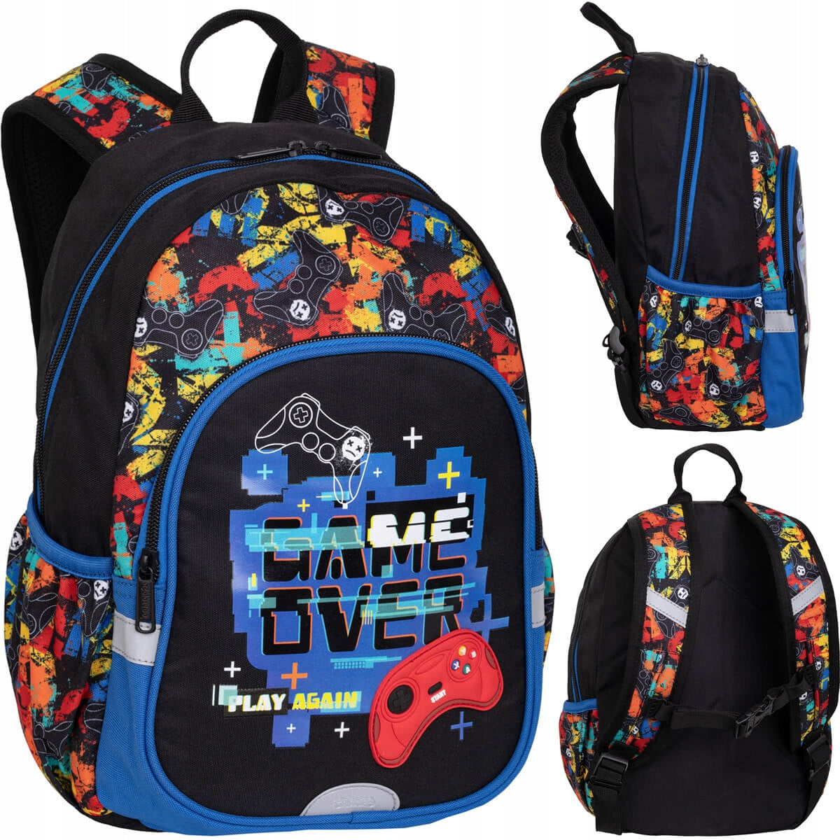 Schulrucksack Colorino Toby, schwarz 