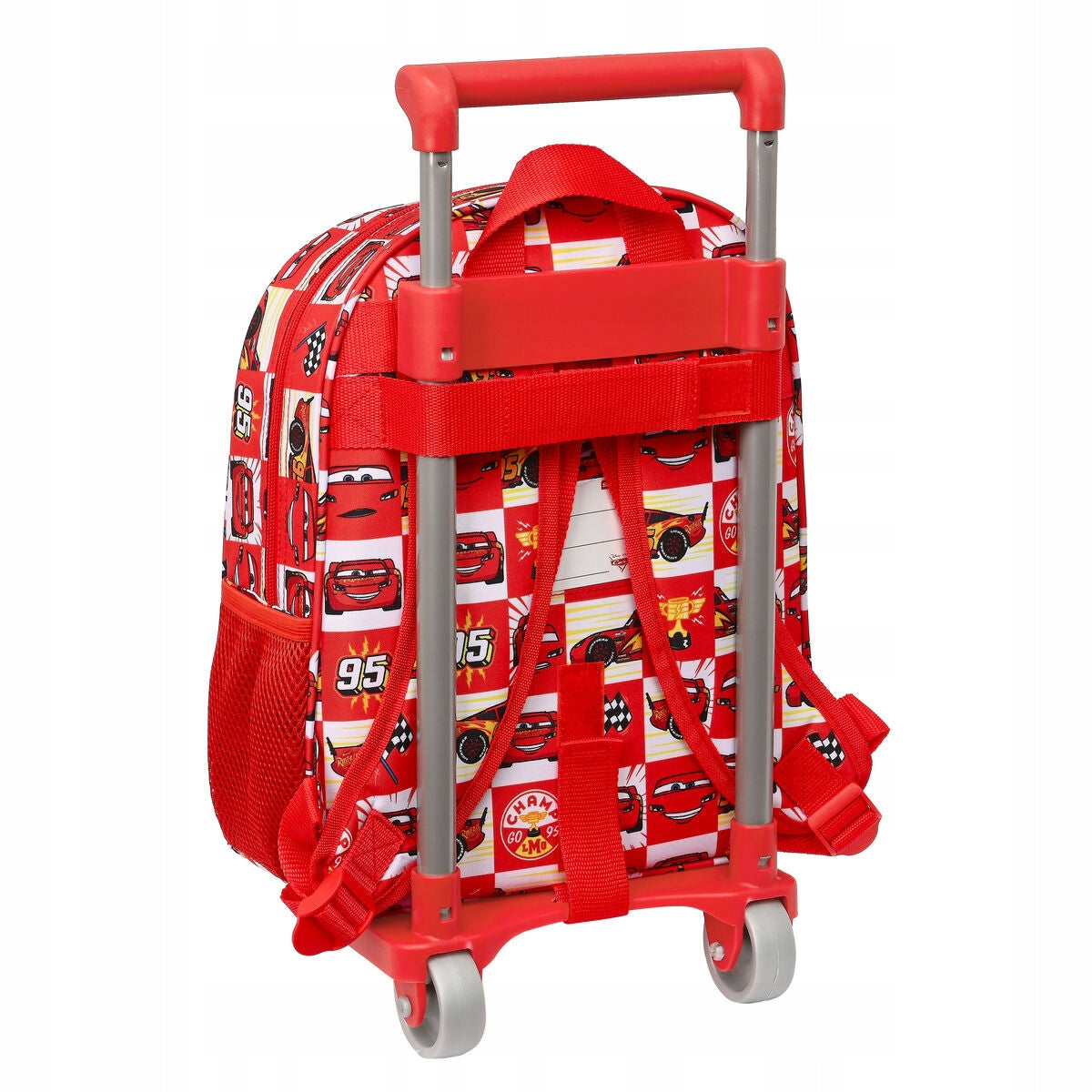 Rucksack mit Rollen Cars Let's Race, rot, 27 x 33 x 10 cm 