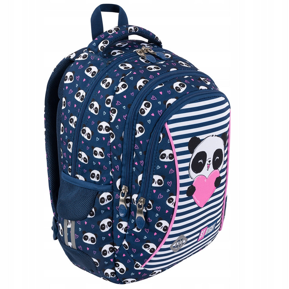 Rucksack St. Right Love Panda, blau 