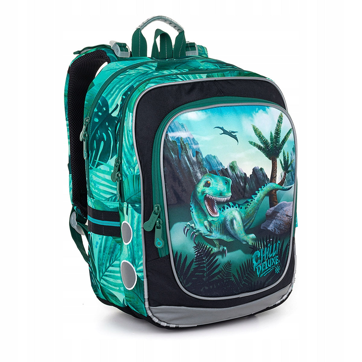 Schulrucksack Topgal, grün/schwarz 