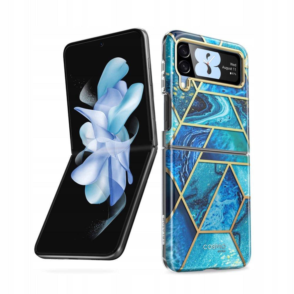 Supcase Cosmo Galaxy Z Flip 4 Marble Blue